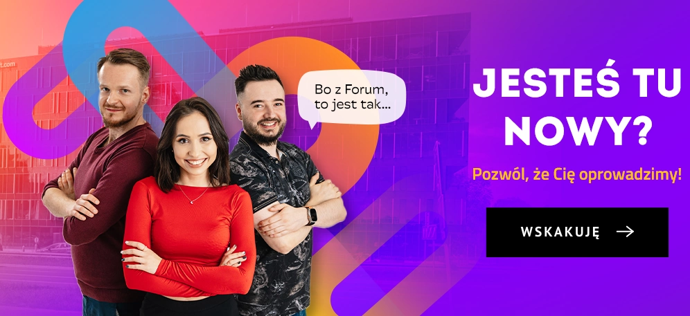 banner reklamowy, jesteś tu nowy?